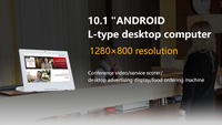 Pantalla Táctil LCD de 10.1 Pulgadas en Forma de L con Android 11 para Video Wall en Interiores, Ideal para Salas de Exhibición, Centros Comerciales y Tiendas Minoristas, 1 Año de Garantía