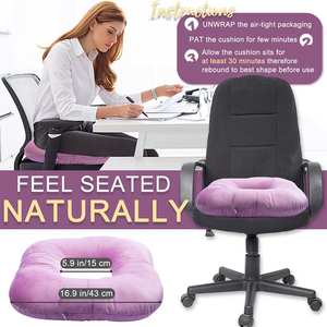 <span class=keywords><strong>Coussin</strong></span> de siège en forme de beignet rembourré pour soulager les douleurs du coccyx et du queue-de-cheval, la récupération post-chirurgicale, et la réduction de la pression lors de la position assise, pour la maison et le bureau - Product Image 4