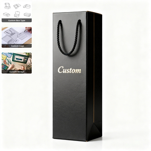 Ensemble de verres à <span class=keywords><strong>vin</strong></span> avec logo imprimé en usine, emballage cadeau, boîte à <span class=keywords><strong>vin</strong></span> en carton personnalisée avec accessoires - Product Image 1