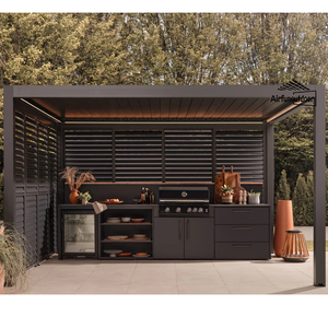 Pergola bioclimatique moderne en aluminium Airfunoutdoor avec finition thermolaquée, design écologique, résistante aux rongeurs - Product Image 2