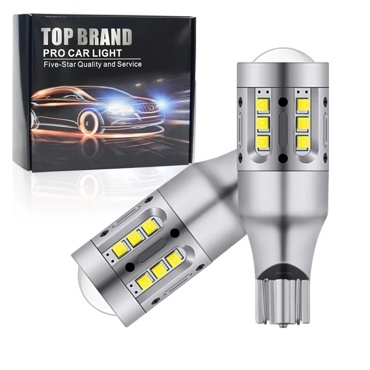 T15 W 16W Led Lamp Hd Lens 2525 Chip 18smd Super Heldere Canbus Auto Achteruitrijlichten Achteruit Remlicht Geen Fout Auto Richtingaanwijzer Licht