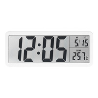 Nouvelle horloge murale multifonctionnelle murale et montée sur table Température Date Semaine Affichage Grandes horloges numériques