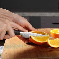 10% de réduction sur un couteau professionnel en acier inoxydable de 5 pouces mazon top vente ensemble de couteaux de chef en bois Pakka de cuisine avec boîte-cadeau