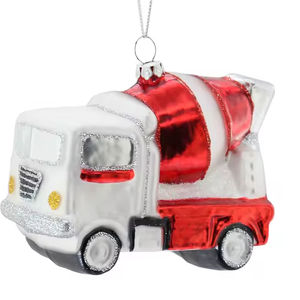 Liontin pohon Natal berbentuk truk, <span class=keywords><strong>Mixer</strong></span> semen festival Tahun Baru, dekorasi Natal dan hadiah liontin untuk pekerja - Product Image 1