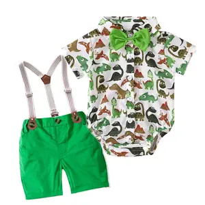Vêtements pour nouveau-né et bébé, 2 pièces, Beige, Costume pour une place, pour enfant de 1 an, imprimé, vente en gros