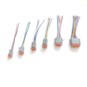 DT尾纤2 <span class=keywords><strong>3</strong></span> 4 6 8 12路Deutsch DT DTM系列汽车防水插头电连接器发光二极管雾灯线束 - Product Image 1