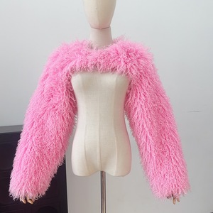 Chaqueta y <span class=keywords><strong>Chaleco</strong></span> Cortos de Piel Sintética de Oveja Estilo Urbano Europeo y Americano para Blogueros, Ecológicos, Transpirables, con Mangas Cortas Estilo Mongol - Product Image 1