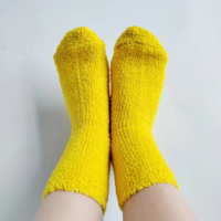 Chausson en peluche super douce Chaussette décontractée pour dormir à la maison Chaussettes douillettes