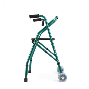 Keyi Folding <b>Walker</b> Aluminum Alloy Adjustable With Wheels For <b>Elderly</b> Patients - Product Image 3