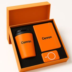 ชุดของขวัญหนังสุดหรูสำหรับองค์กร สมุดโน้ต + แก้วเก็บอุณหภูมิ + แฟลชไดรฟ์ USB - พิมพ์โลโก้ด้วย UV ตามสั่ง ของขวัญธุรกิจ แบรนด์ CL - Product Image 6