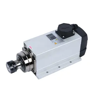 Bantalan keramik presisi tinggi 24000RPM poros berpendingin udara 220/380V ER20 motor spindel router cnc untuk mesin penggilingan cnc