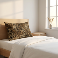 Housse de coussin décorative à motif léopard, motif safari, guépard, tigre, pour canapé, lit