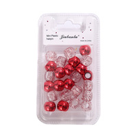 BELLEWORLD DIY cheveux accessoires perles pour la fabrication de bijoux environ 20pcs transparent paillettes poudre plastique poney perles acrylique perles