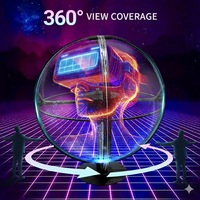 Pantalla LED Esférica Holográfica 3D con Forma de Globo, Pantalla LED para Interiores y Exteriores para Publicidad