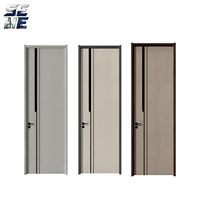 Porte en bois de teck massif moderne et populaire, vente en gros d'usine, avec protection incendie pour chambre, salle de bain et plus encore - Utilisation intérieure/extérieure