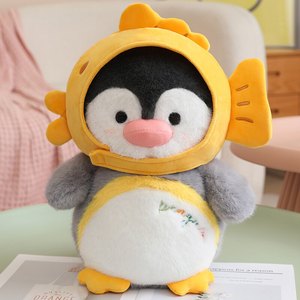 Jouet personnalisé pingouin kawaii avec tenues créatives, adorable poupée pingouin en peluche douce pour enfants - Product Image 4