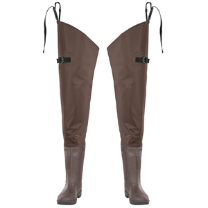 <span class=keywords><strong>Cuissardes</strong></span> imperméables en PVC et nylon avec <span class=keywords><strong>bottes</strong></span> intégrées pour la pêche, la chasse, l'agriculture et le travail - Product Image 2