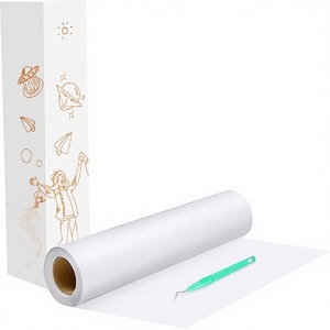 HTVRONT - Rollos de Vinilo Termotransferible Blanco de 12" x 20 pies, Fácil de <span class=keywords><strong>Cortar</strong></span> y Aplicar con Plancha para Camisetas - Product Image 1