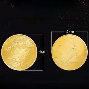 おとぎ話の歯の妖精金貨キラキラ子供の幸運記念コインバッジ真鍮エンジェル両面お土産子供ギフト - Product Image 6