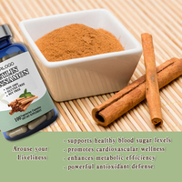 Complément alimentaire pour adultes : Capsules de cannelle de Ceylan pour soutenir le système immunitaire et favoriser les extraits de plantes – Capsule OEM