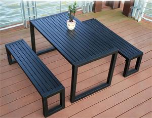 Set <span class=keywords><strong>da</strong></span> Giardino: Tavolo Rettangolare, 2 Sedie e Panchine - Arredamento <span class=keywords><strong>da</strong></span> <span class=keywords><strong>Esterno</strong></span> in Materiale Durevole - Product Image 5