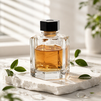 Diffuseur de parfum hexagonal en verre de haute qualité, écologique, 1000 ml, flacon transparent avec bouchon en plastique noir, emballage carton