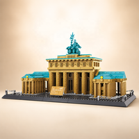 Porte de Brandebourg - Berlin, Allemagne - Blocs de construction d'architecture célèbre pour les marques de jouets en marque blanche, cadeaux de collection en gros
