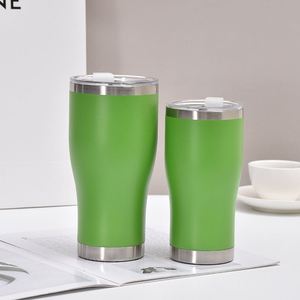 20oz 30oz Curved Tumbler Stainless Steel <b>Double</b> <b>Wall</b> Vacuum Insulated Mug Gradient Coated with 2in1 Lid - Product Image 6