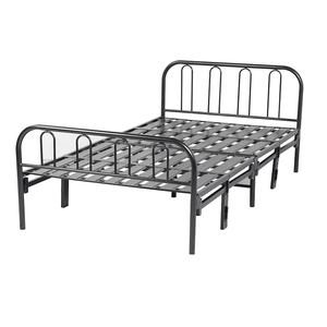 <span class=keywords><strong>Lit</strong></span> adulte moderne en métal de pli de reine d'or de cadre durable régulier se <span class=keywords><strong>pliant</strong></span> pour le <span class=keywords><strong>lit</strong></span> réglable - Product Image 3