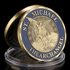 青铜电镀安全部队卫士贡品硬币圣迈克尔纪念品挑战硬币礼品或收藏 - Product Image 6
