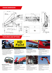 Camión montado Palfinger Knuckle Boom Crane SPK8500/SPK8500A/SPK8500B Max <span class=keywords><strong>Outreach</strong></span> 9,6 M Mejor precio Venta caliente Caja de cambios Engranaje del motor - Product Image 2