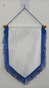 Rectangle Pennant Flag with Streamers Digital Printing White <strong>Background</strong> Red Black Gold Navy Blue Hanging Flag OEM/ODM Factory - Product Image 5