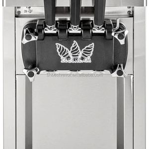 VEVOR EU WAREHOUSE A168 1200W Commercial Frozen Yogurt Using <b>for</b> Food Cart <b>for</b> <b>Sale</b> Soft <b>Ice</b> <b>Cream</b> <b>Machine</b> 2+1 Flavors - Product Image 2