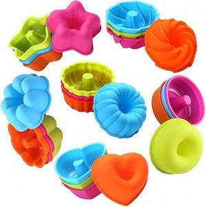 <b>Silicone</b> Muffin Cups <b>Silicone</b> Cupcake <b>Baking</b> Cups Reusable Muffin Liners Cupcake Wrapper Cups Holders for Muffins Cupcakes - Product Image 1