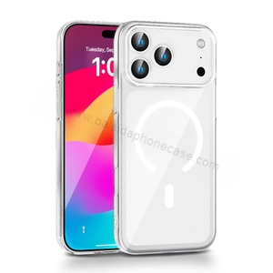 Nuovo non diventa mai giallo serie trasparente custodia rigida per <span class=keywords><strong>iPhone</strong></span> 15 16 17 <span class=keywords><strong>Pro</strong></span> Max <span class=keywords><strong>Cover</strong></span> cellulare magnetica - Product Image 4