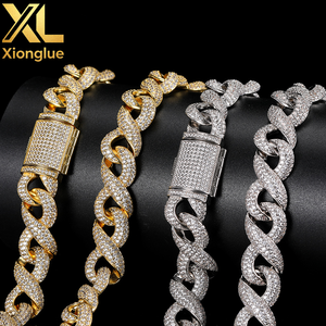 European American Hip Hop Cross-border 15mm Chain Men's Necklace Accessories Advanced Sense Light Luxury Zircon - Product Image 5