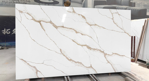 Đúc Sẵn thiết kế calacatta Vàng <span class=keywords><strong>Quartz</strong></span> slab nhà bếp <span class=keywords><strong>Countertop</strong></span> chìm bảng Top nhân tạo <span class=keywords><strong>Quartz</strong></span> đá slab - Product Image 5