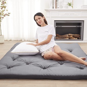 Tapis de sol double face personnalisé en gros, antidérapant, épais, matelas doux, <span class=keywords><strong>futon</strong></span> <span class=keywords><strong>tatami</strong></span>, couleur unie, pour dortoir et maison - Product Image 1