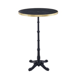 Lifepursue Bespoke Black Gold Bistro Pub <strong>Cocktail</strong> Outdoor Grade Bar <strong>Table</strong> - Product Image 3