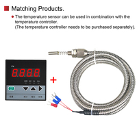 Sonde RTD flexible étanche -50~200°C avec filetage M8 pour roulements de moteur capteur de température