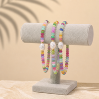 Nouveau collier de perles en pierres précieuses naturelles, imperméable et inaltérable, avec perles de culture d'eau douce et coquillages, pour femme