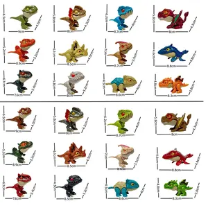 हाथ बिटिंग डायनासोर बच्चों के शैक्षिक प्लास्टिक जानवरों मॉडल मिनी मल्टी-संयुक्त चल यथार्थवादी तनाव राहत खिलौना उपहार सिर - Product Image 5