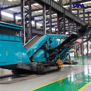 Planta Móvil de Trituración de Piedra de 150 Tph con Motor de Corriente Alterna y Engranaje para Trituración de Piedra Caliza y Dolomita, Tecnología Europea, Buen Precio - Product Image 1