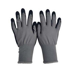 Gants de sécurité en polyester tricoté 15Gauge avec revêtement en <span class=keywords><strong>latex</strong></span> sablé sur la paume, couleur personnalisable, logo personnalisé - Product Image 4