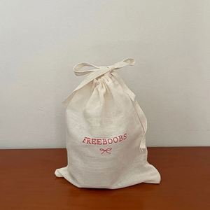 Factory Price Cotton Jewelry Packaging Pouch Natural Cotton Fabric <b>Dust</b> Pouch Recyclable Cotton Muslin Drawstring <b>Bag</b> - Product Image 4