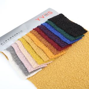 Высококачественная меховая флисовая ткань, модное зимнее пальто из полиэстера, плюшевая кудрявая меховая ткань для зимних пальто - Product Image 3