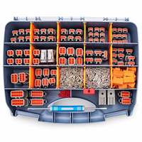 Kit de connecteurs Deutsch DTM JRready ST6332, connecteurs DTM étanches gris 2, 3, 4, 6, 8, 12 broches, taille 20, contact solide 16-22AWG.