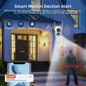 Caméra domestique à double objectif et double écran Caméra d'extérieur IP66 étanche Vision nocturne Caméra complète intelligente et automatisée - Product Image 5