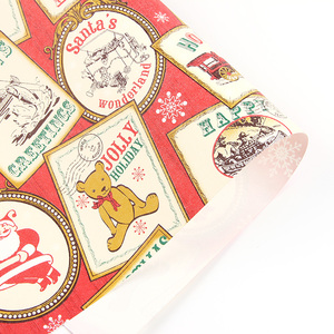 Papier artisanal d'emballage Papier d'emballage cadeau kraft de Noël imprimé sur mesure - Product Image 6