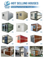 SKYLINE Casa Contenedor Plegable X de Bajo Precio 20ft 40ft Instalación Rápida Prefabricada Pequeña Casa Modular Apartamento Taller Oficina Edificio